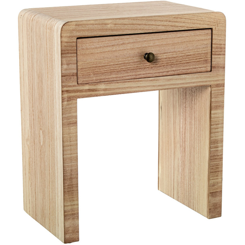 Table de chevet arrondie bois naturel...
