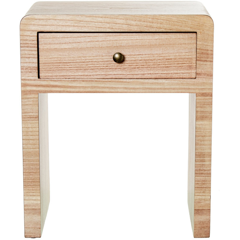 Table de chevet arrondie bois naturel...