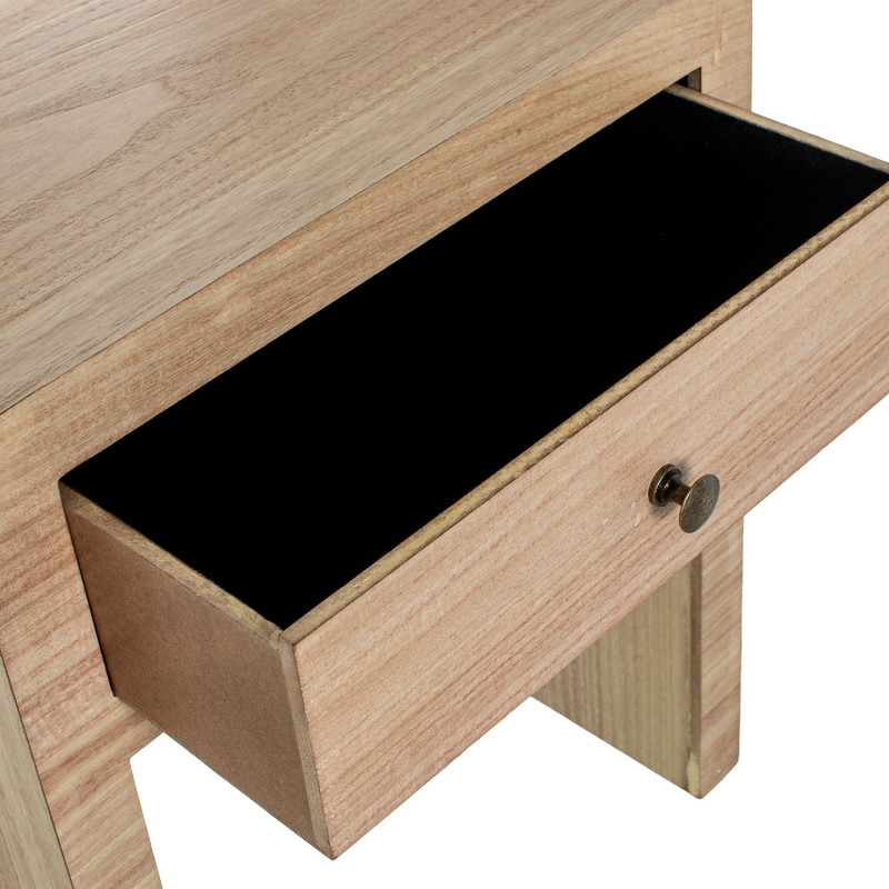 Table de chevet arrondie bois naturel...