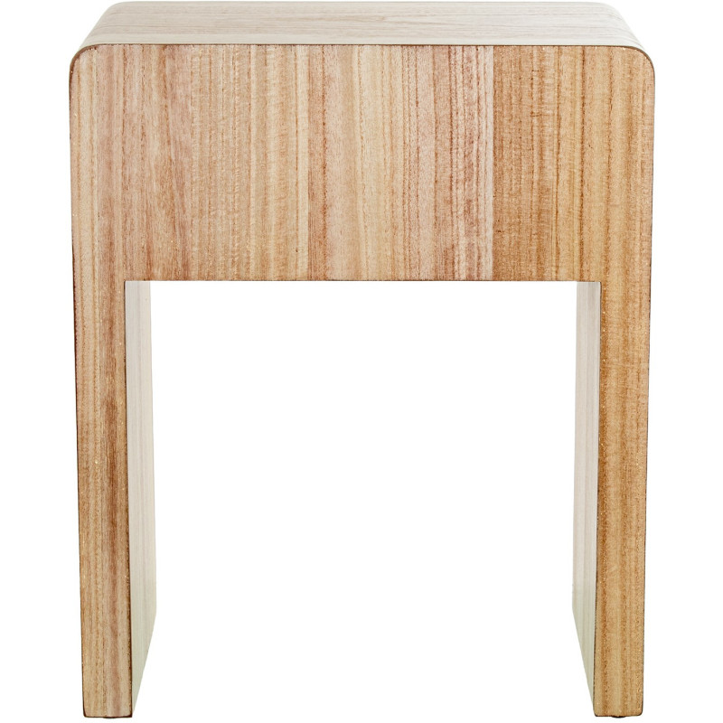 Table de chevet arrondie bois naturel...