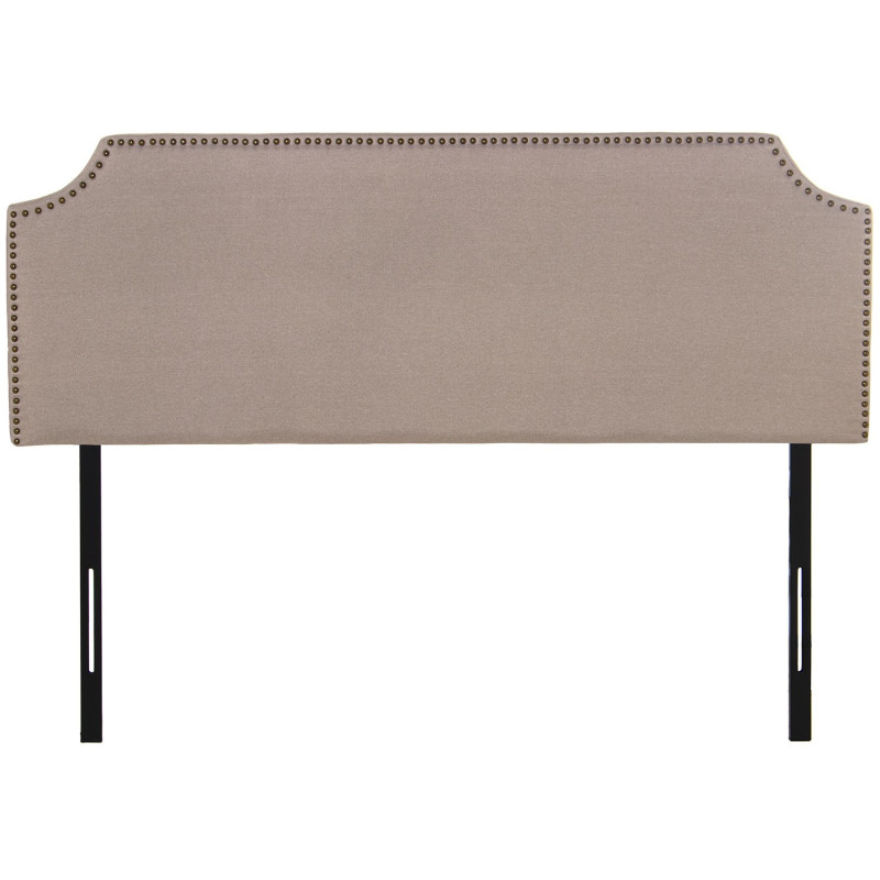 Tête de lit beige cloutée en...