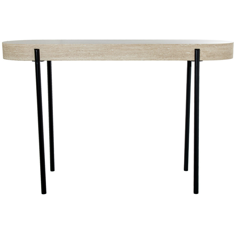 Console bois naturel et métal noir...