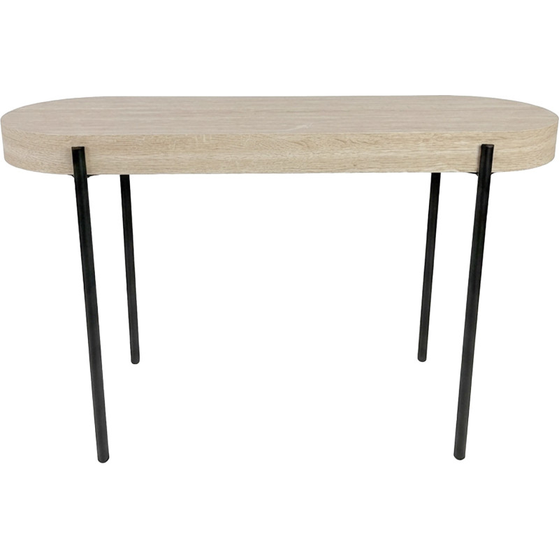 Console bois naturel et métal noir...