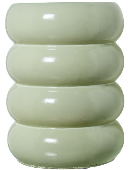Table d’appoint verte brillante en fibre de verre 35x35x46 cm Ondara