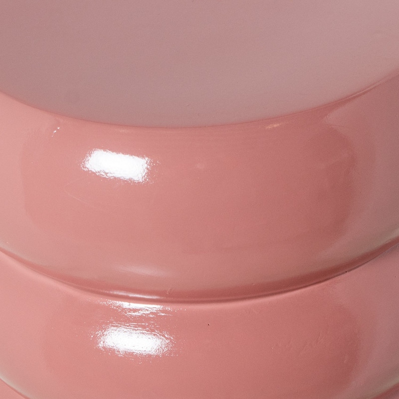 Table d’appoint rose brillante en...