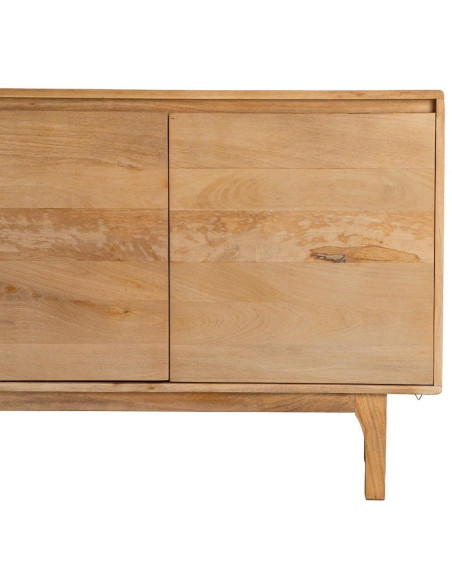 Bahut enfilade bois de manguier naturel 200x45x76 cm Asana