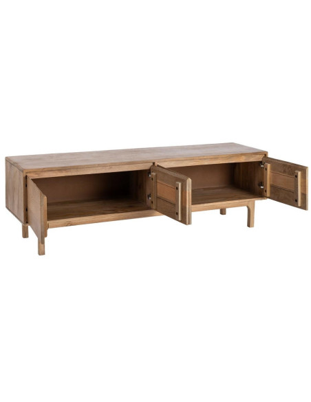 Meuble TV bas bois de manguier naturel 180x45x55 cm Asana