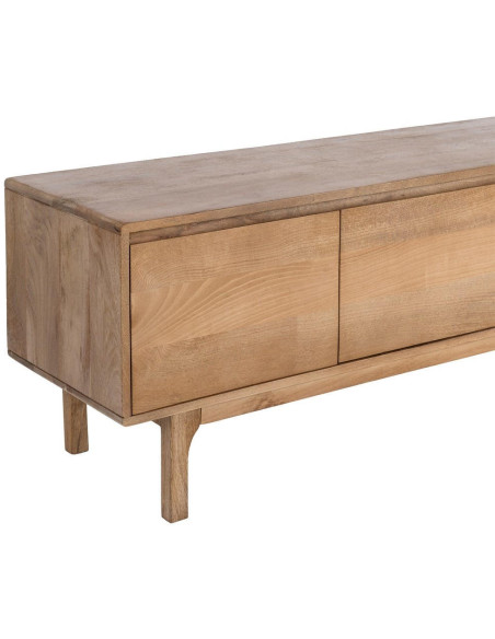 Meuble TV bas bois de manguier naturel 180x45x55 cm Asana