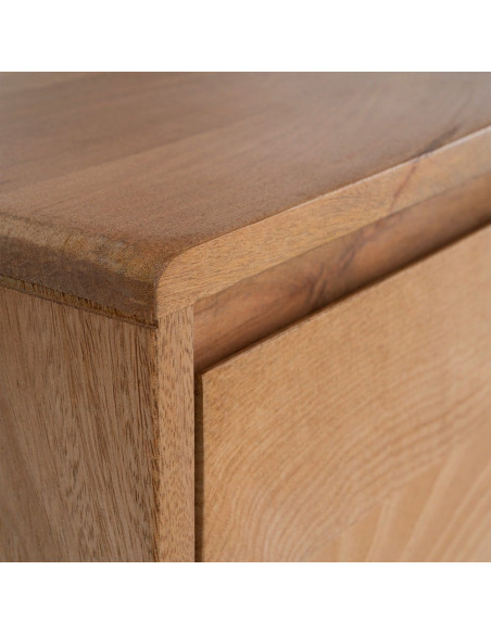 Meuble TV bas bois de manguier naturel 180x45x55 cm Asana