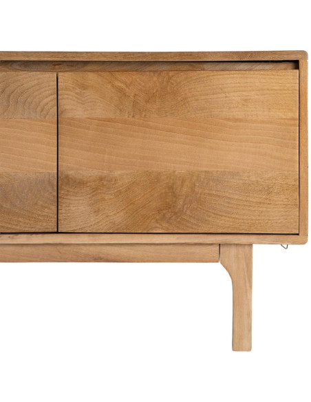 Meuble TV bas bois de manguier naturel 180x45x55 cm Asana
