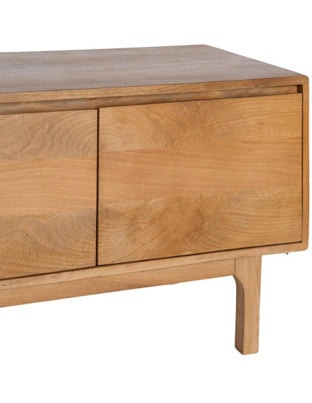 Meuble TV bas bois de manguier naturel 180x45x55 cm Asana