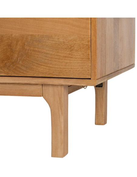 Meuble TV bas bois de manguier naturel 180x45x55 cm Asana