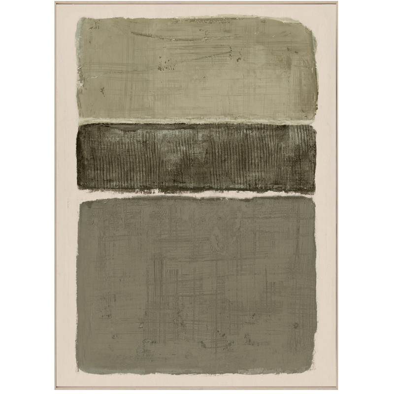 Tableau abstrait vert sur toile...