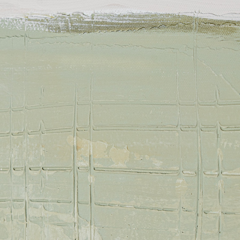 Tableau abstrait vert sur toile...