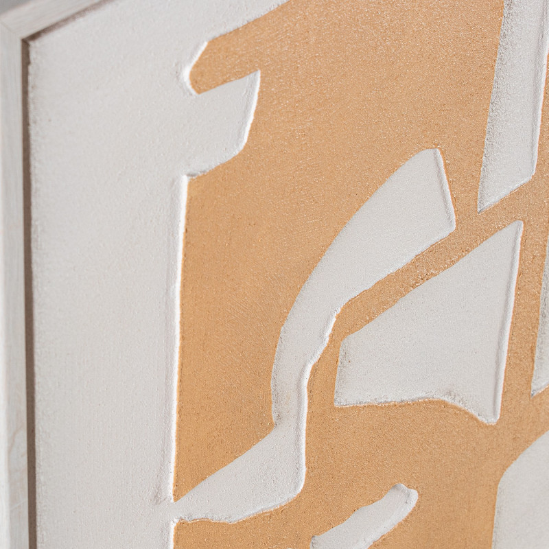 Tableau abstrait terracotta toile...