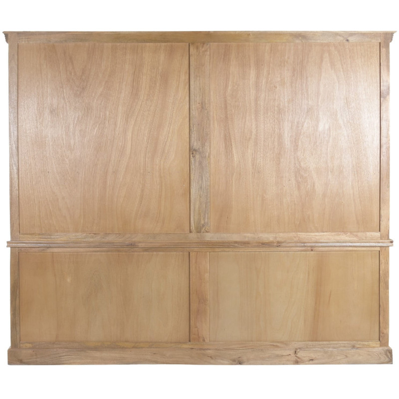 Vitrine vaisselier manguier et verre...