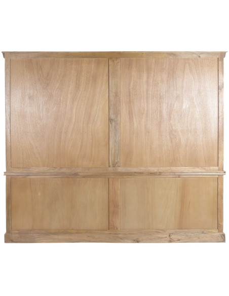 Vitrine vaisselier manguier et verre 240 cm Arcova