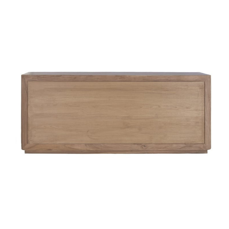 Buffet vitrine orme massif verre 200...