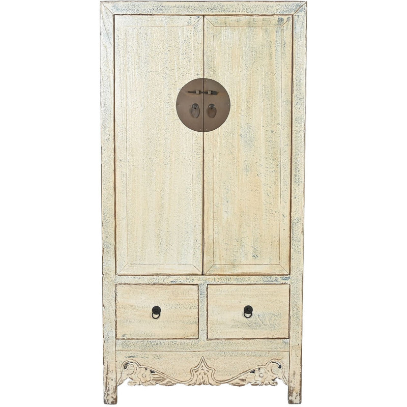 Armoire penderie bois patiné 2 portes...