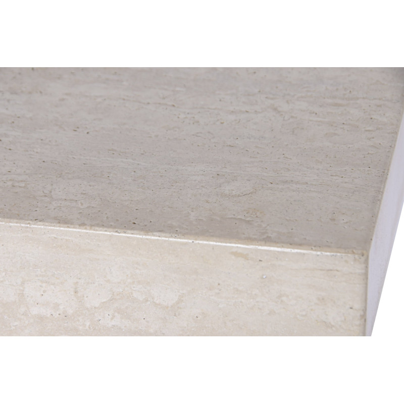 Console en marbre travertin beige et...
