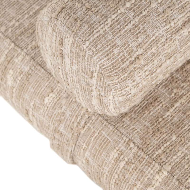 Banc bout de lit beige en tissu 148...