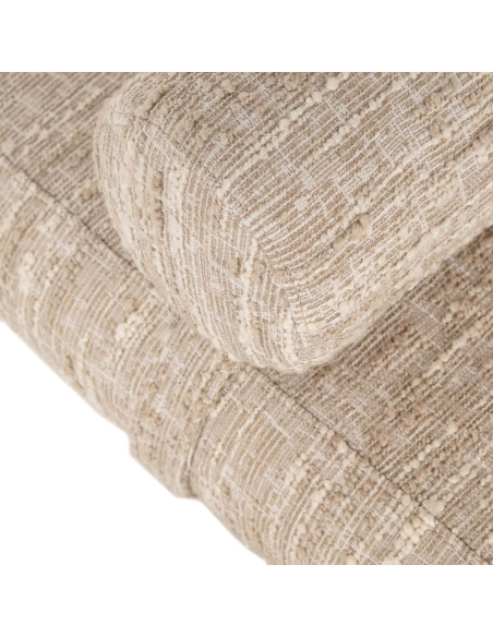 Banc bout de lit beige en tissu 148 cm Alexander Jones