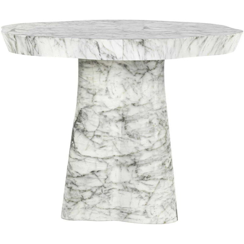 Table de jardin ronde effet marbre...