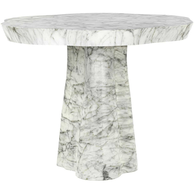 Table de jardin ronde effet marbre...