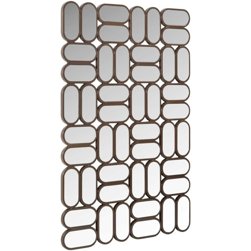 Miroir mural graphique marron 80x120...