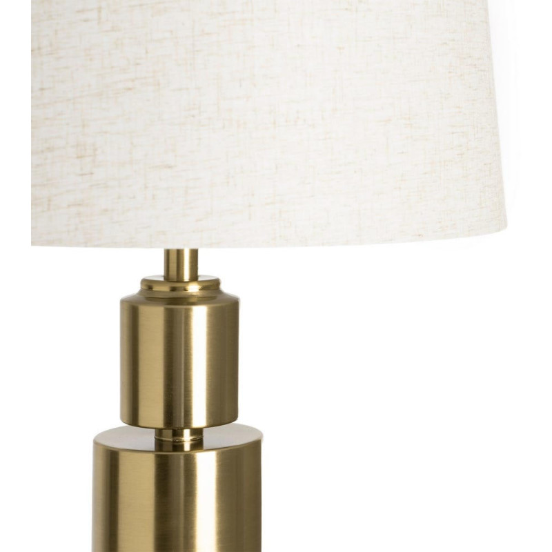 Lampadaire doré en métal avec...