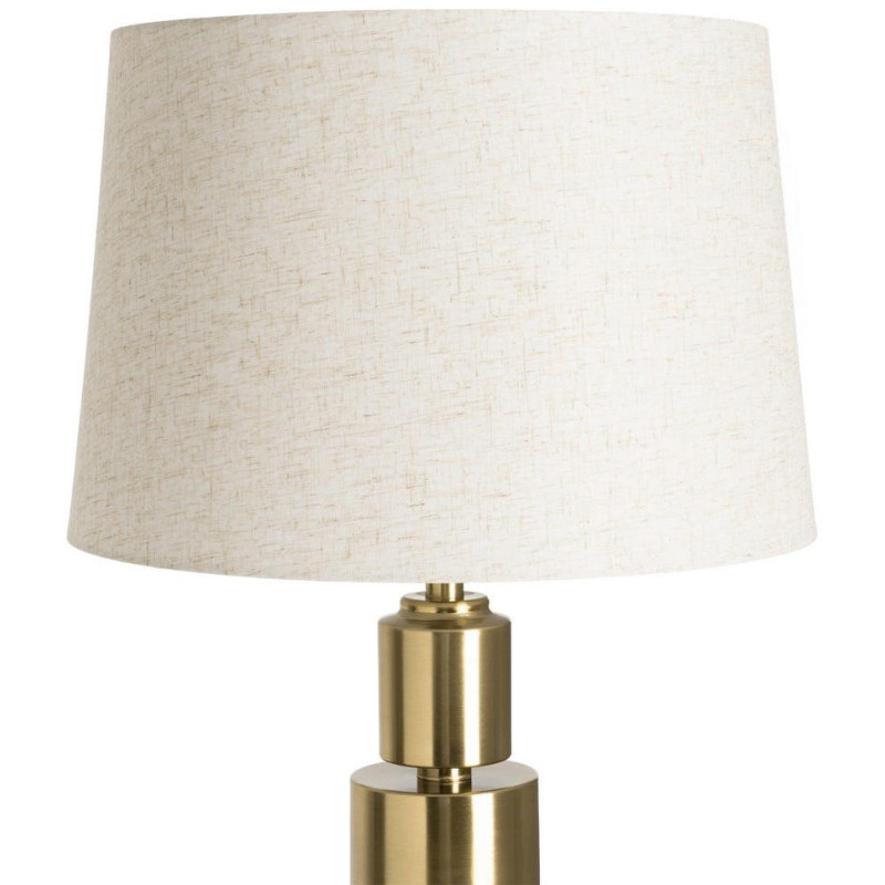 Lampadaire doré en métal avec...