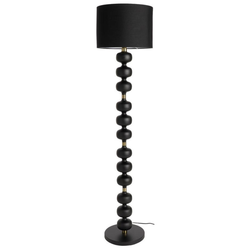 Lampadaire noir en métal avec...