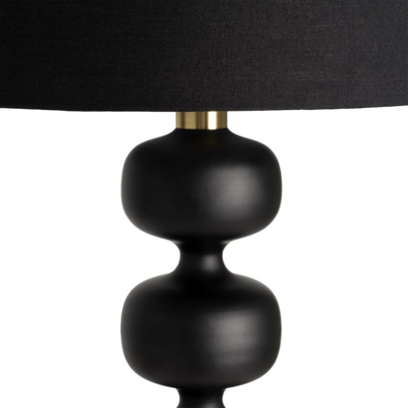 Lampadaire noir en métal avec...