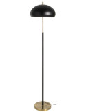 Lampadaire noir et doré en métal avec dôme 162 cm Noxalys