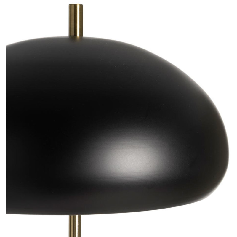 Lampadaire noir et doré en métal avec...