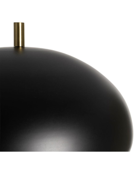 Lampadaire noir et doré en métal avec dôme 162 cm Noxalys