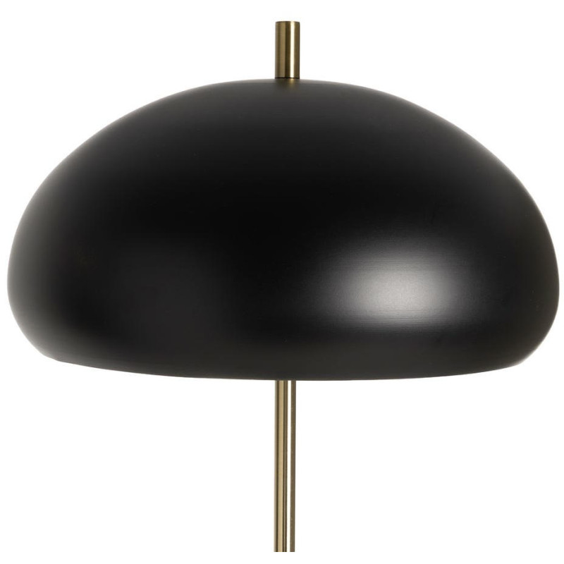Lampadaire noir et doré en métal avec...
