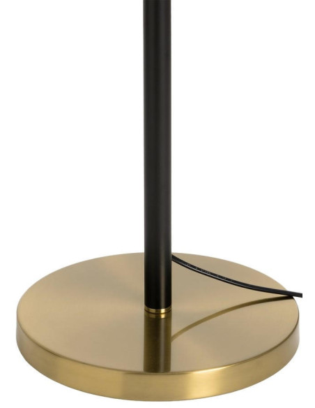 Lampadaire noir et doré en métal avec dôme 162 cm Noxalys