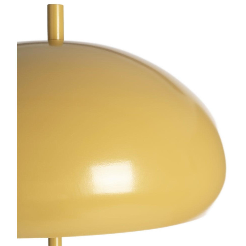 Lampadaire moutarde en métal avec...