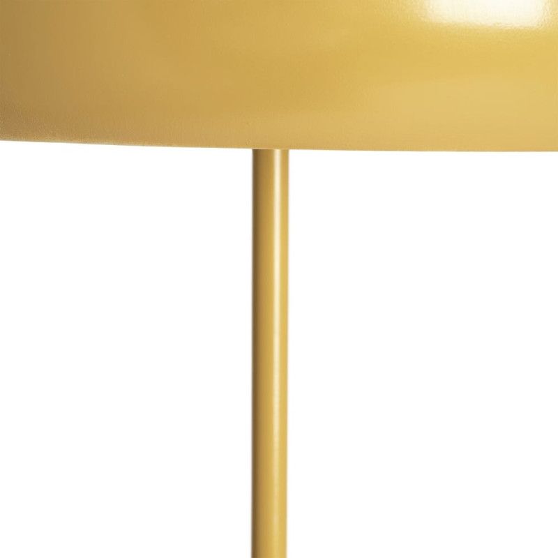 Lampadaire moutarde en métal avec...