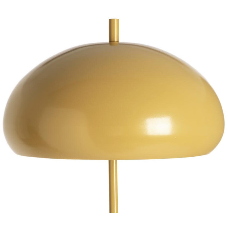 Lampadaire moutarde en métal avec...
