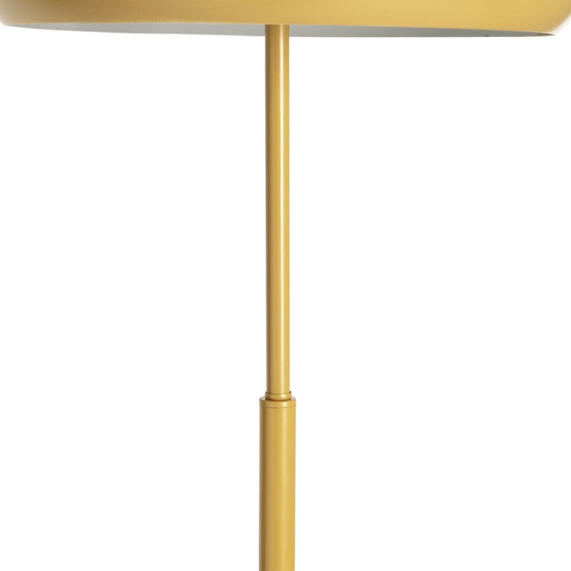 Lampadaire moutarde en métal avec...