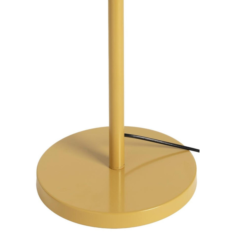 Lampadaire moutarde en métal avec...