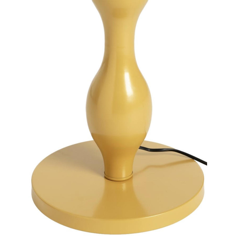 Lampadaire moutarde en métal avec...
