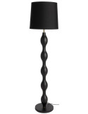 Lampadaire noir en métal avec abat-jour tissu 155,5 cm Elyndra