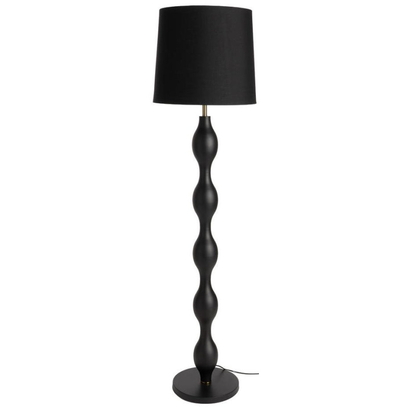 Lampadaire noir en métal avec...