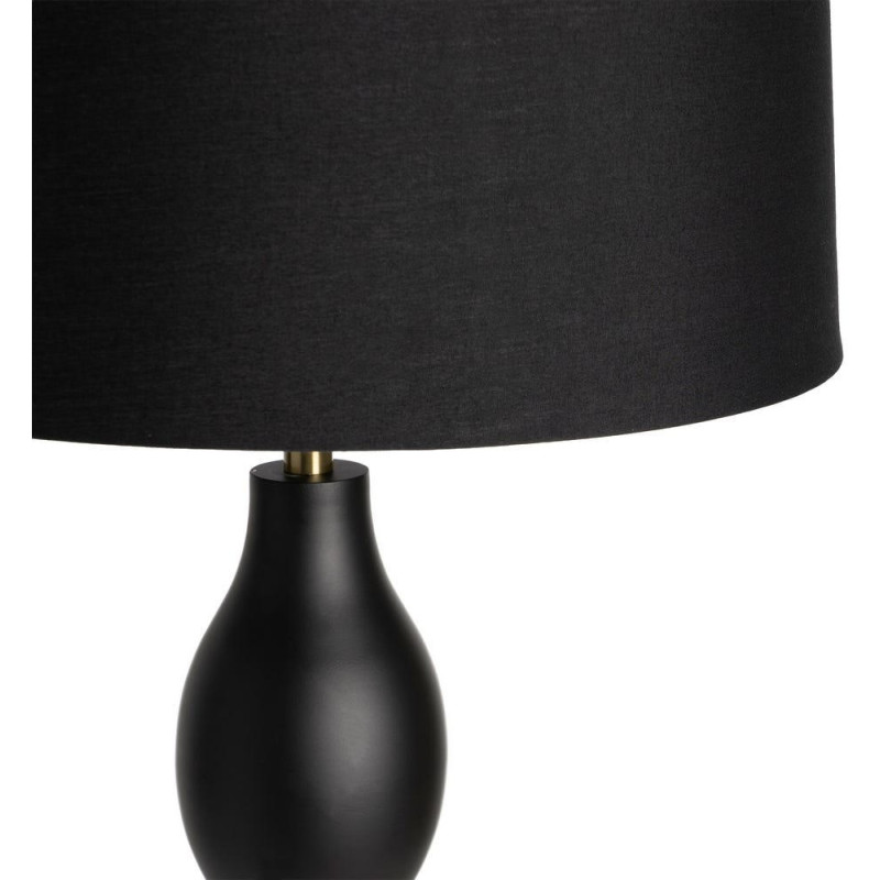 Lampadaire noir en métal avec...