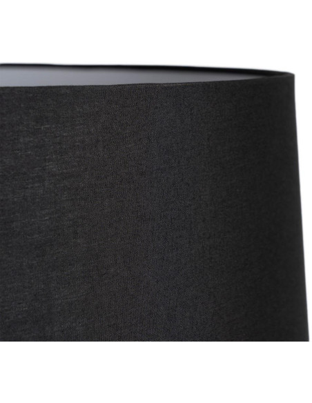 Lampadaire noir en métal avec abat-jour tissu 155,5 cm Elyndra