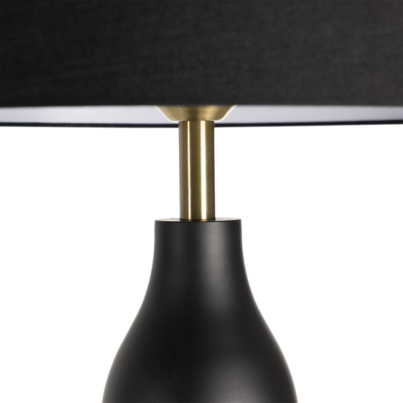 Lampadaire noir en métal avec...