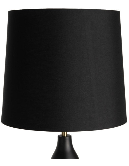 Lampadaire noir en métal avec abat-jour tissu 155,5 cm Elyndra